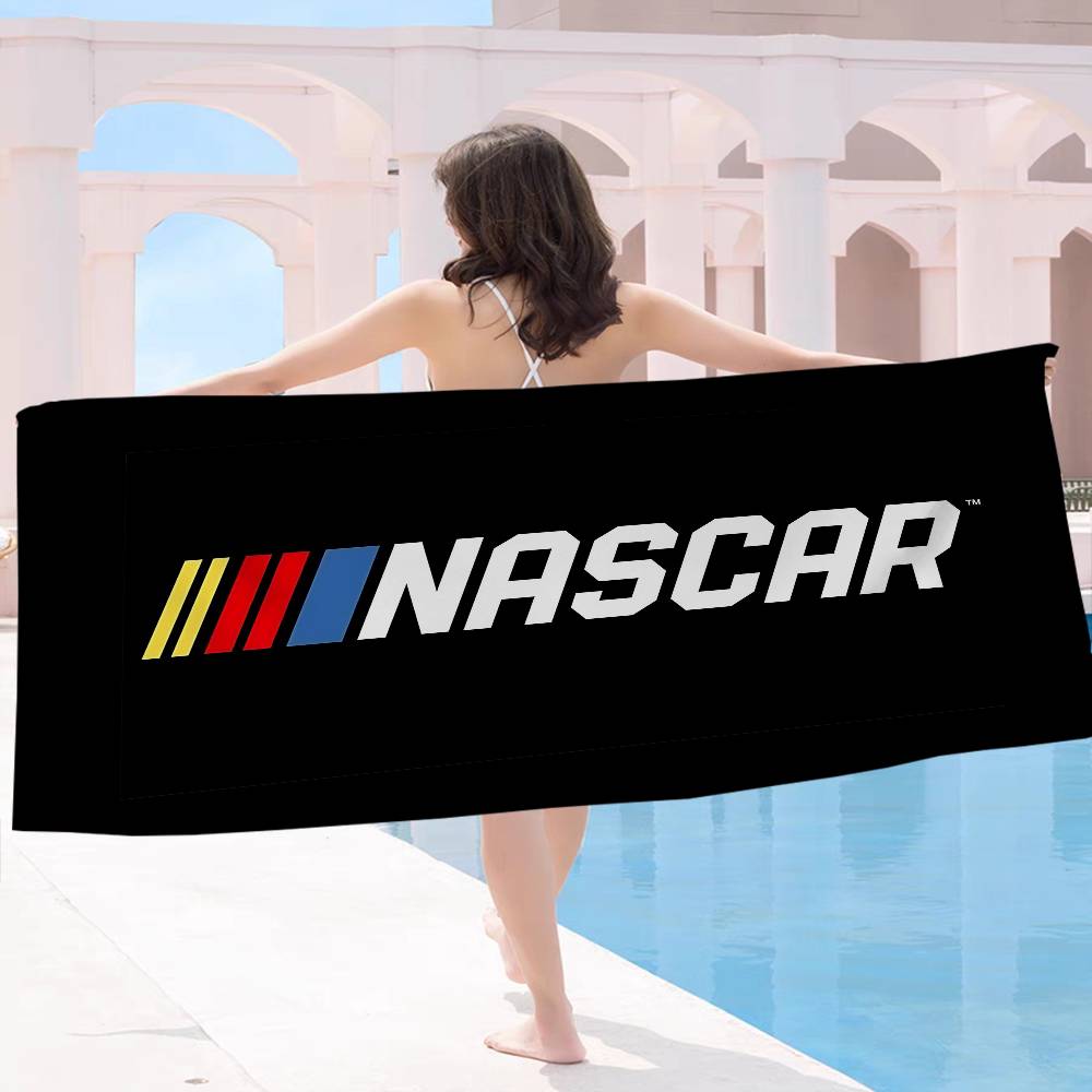 N-NASCARS Racing Car Microfiber Blanket Quick Drying Beach Towels Oversized Printing Super Absorbent Pool Towel Blanket