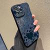 Gray Base Blue-Purple Floral Phone Case For iPhone 17 Cases iPhone Air 17 Air 16E 16 15 Pro Max 14 13 12 11 X XR 14 Plus Cover