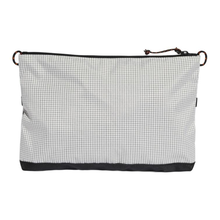New Adidas Fabric Crossbody Bag Shoulder Bag Unisex Symbol Gray & Black JD3432