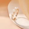 2023 Autumn/Winter Fashion: Women's Trendy Pearl Index Finger Ring - Elegant and Simple Design