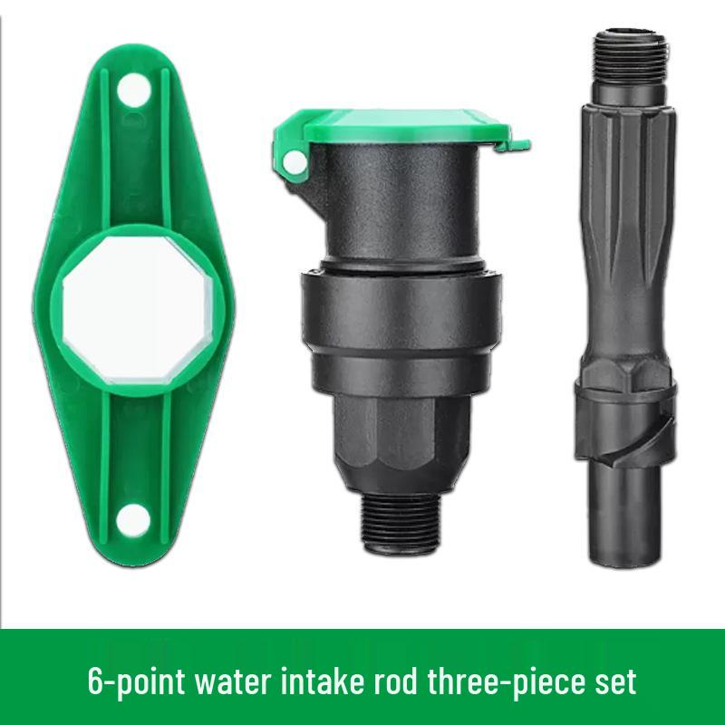 6-Point Lawn Water Valve with 1-Inch Connector for Quick Landscaping