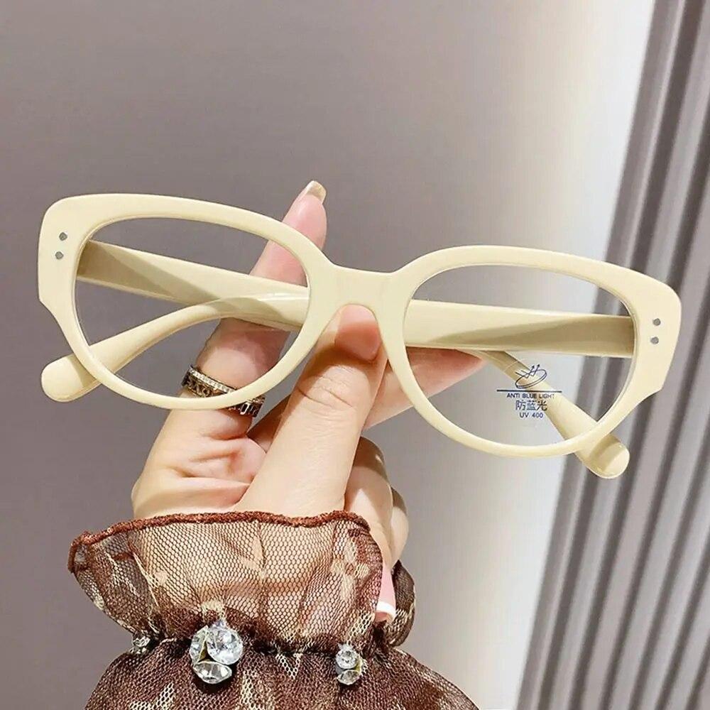 

Женские очки в квадратной оправе, модные прозрачные очки для чтения для девочек, компьютерные очки высокой четкости с анти-синим светом