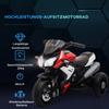 Electric Kids' Motorcycle, Lights & Sounds, 3 km/h, Rechargeable, Plastic & Metal, Black/Red