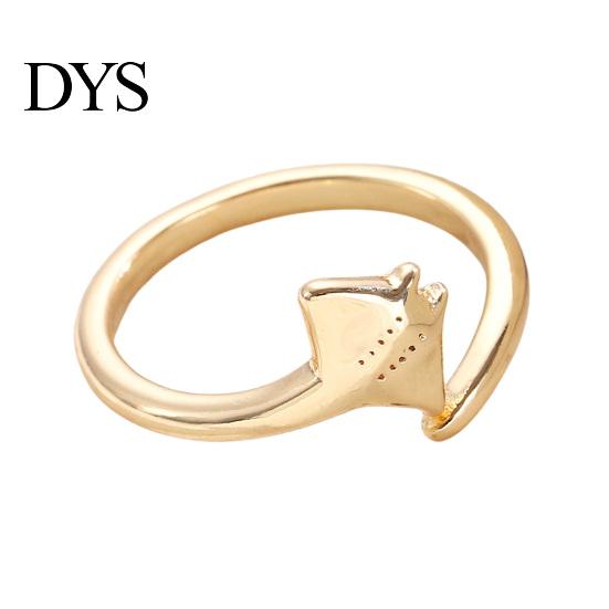 Kreativ Havdesign Ring Manta Ray til Kvinder Sød Havdyr Elegant Guld Sølv Justerbare Ringen Smykker Gaver Kæreste Kone Mor