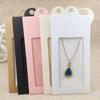 20PCS Gifts Boxes Kraft Paper Jewelry Display Box Necklace Display Card  Valentine's Day