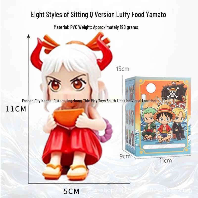 One Piece: Eight Character Model Figures - Luffy, Zoro, Nami & More
