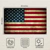 VIKAMA Vintage USA Amerikanische Flagge Wandteppich Wandbehang Hochwertiges Flaggenposter Wanddekoration für Wohnheim College Wohnzimmer Schlafzimmer