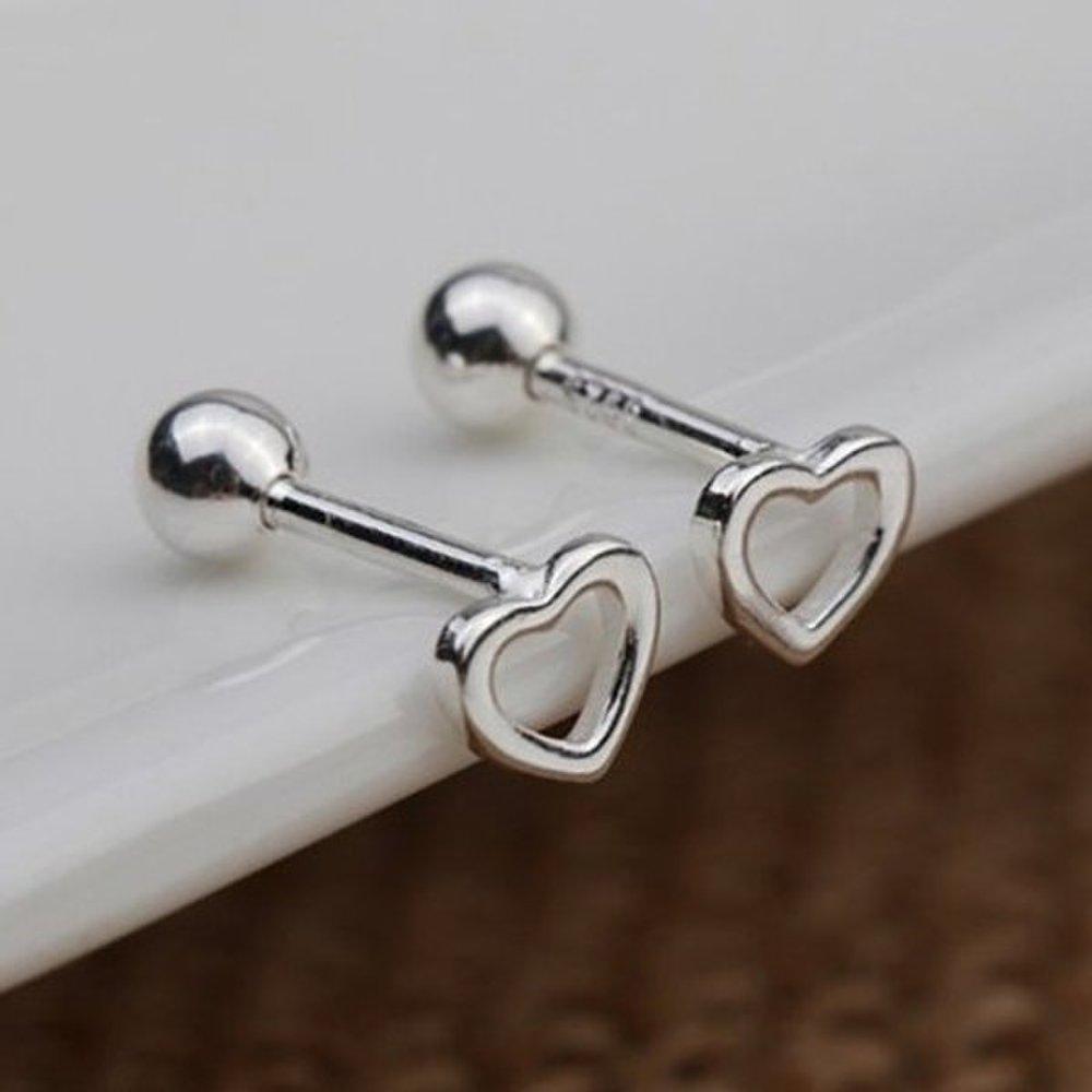 

[Aslit] Silver 925 Heart Fashion Earring Piercing Earrings