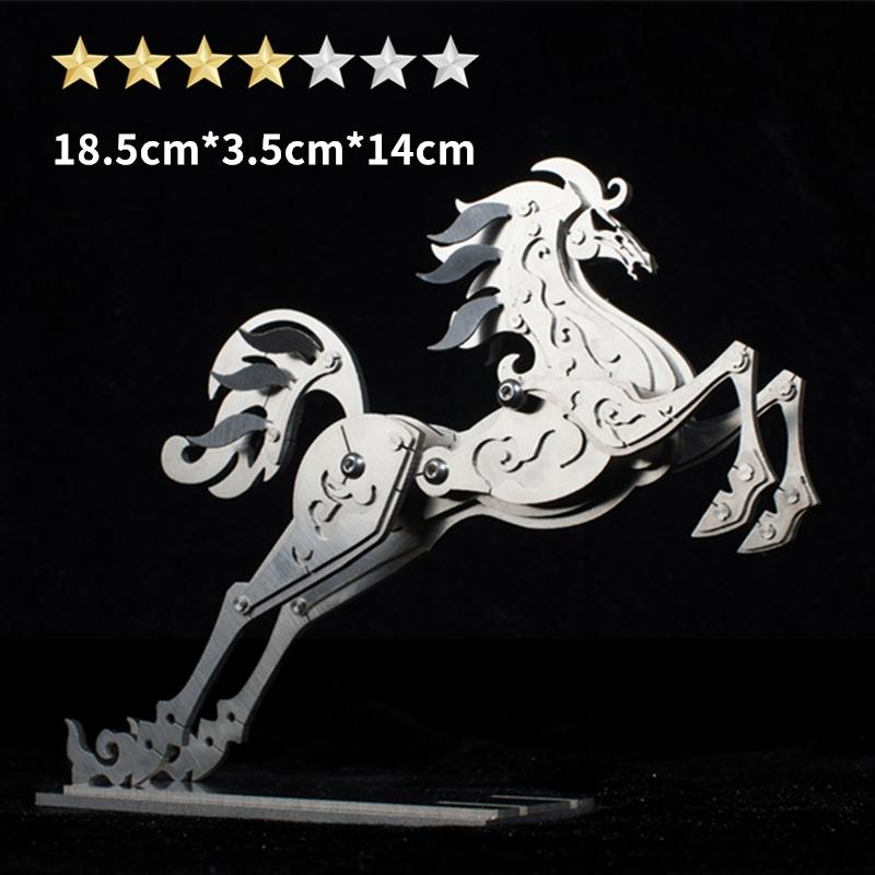 3D DIY Assembly of Metal Insects Birthday Gifts Holiday Gifts High-Quality Simulated Animal Models Unicorns Foxes Metal Model