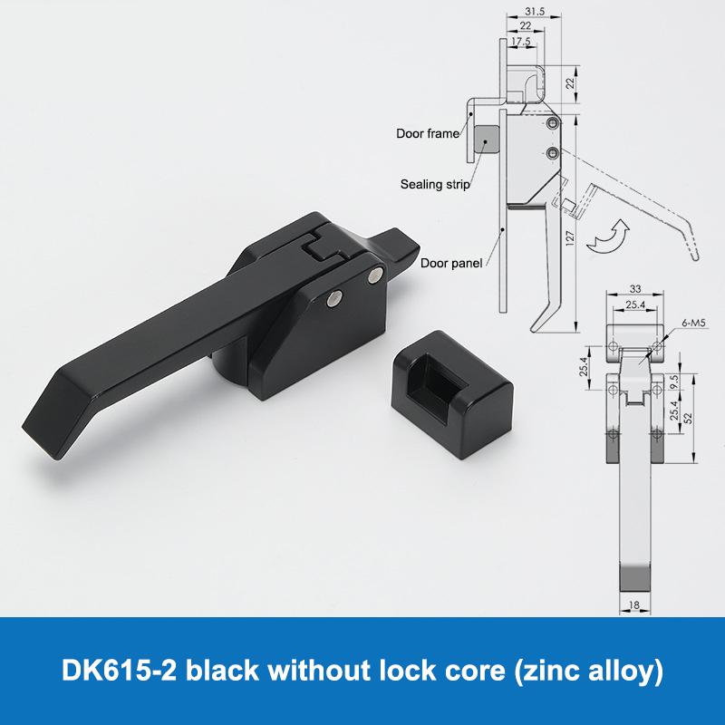 

Dk615 Industrial Baking Lock Insulation Box Door Handle Lock Cold Storage Forced Tightening Ms847 Lever Compression Door Buckle 4