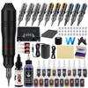 Best-Selling Beginner Tattoo Kit: Motorized Pen with Liner & Shader Equipment, Includes 20 Pigment Colors
