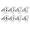 8pcs Candle Snuffer Automatic Candle Decoration Metal Clip Wick Flame Candle Snuffer Silver