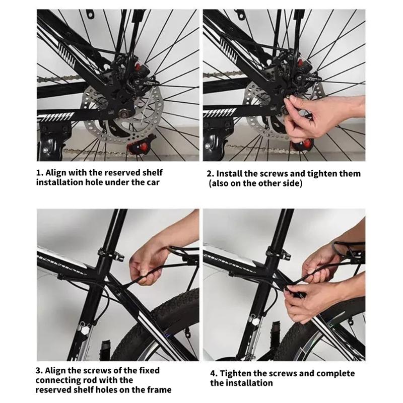 Mountain Bike Shelf Hanger Pannier Rack Bike Rear Luggage Cargo Rack Cycling Bag Stand Holder Cycling Equipment