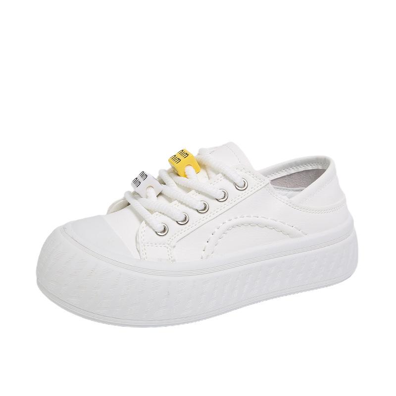 

Little white shoes women s spring new female student building block sports versatile board shoes 40 белый