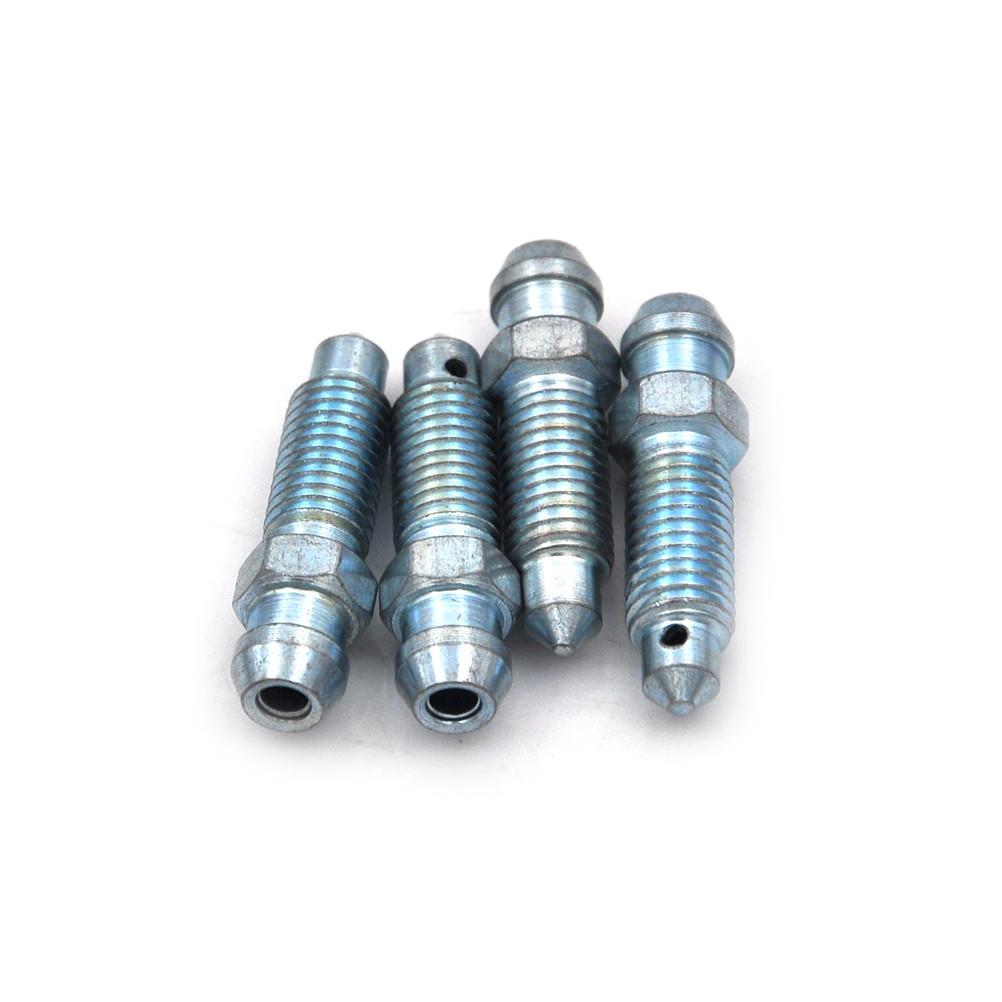 

NEW 4pcs M7 x 1.0mm Motorcycle Bike Brake Caliper Steel Bleed Screw Nipple