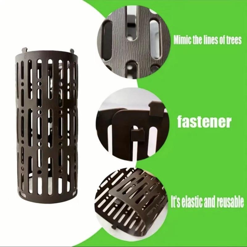 Tree Bark Protective Cover Simulated Tree Protective Cover Multiple Colors Available Solid Plastic Seedling Shells
