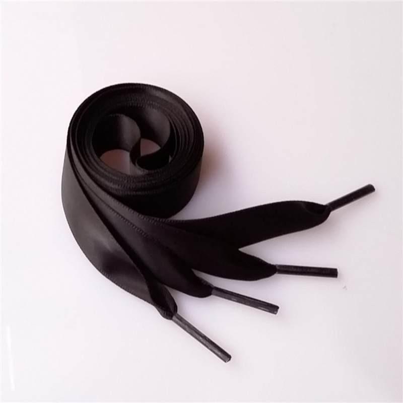 Ribbon Polyester Double Satin Wide Flat Shoelace Candy Color Fashion Various