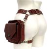 Borsa Quadrata a Vita in PU Punk Retro Borsa Quadrata Piccola Casual da Hip per Donna Crossbody Cross Multi-funzione Borsa da Gamba all'Aperto Phe