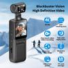 M12 4K HD Handheld Pocket Camera 180 ° Rotating Mini Portable Camera Wearable Night Vision Qutdoor Sports Camera
