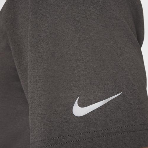 Nike Men's Grey Crew Neck Quick-Dry Short Sleeve T-Shirt