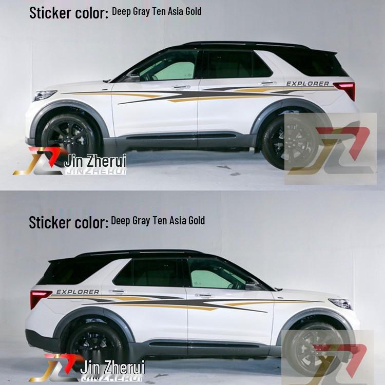 Ford Explorer Body Stripes: Custom Waistline Decal Stickers for Car Personalization