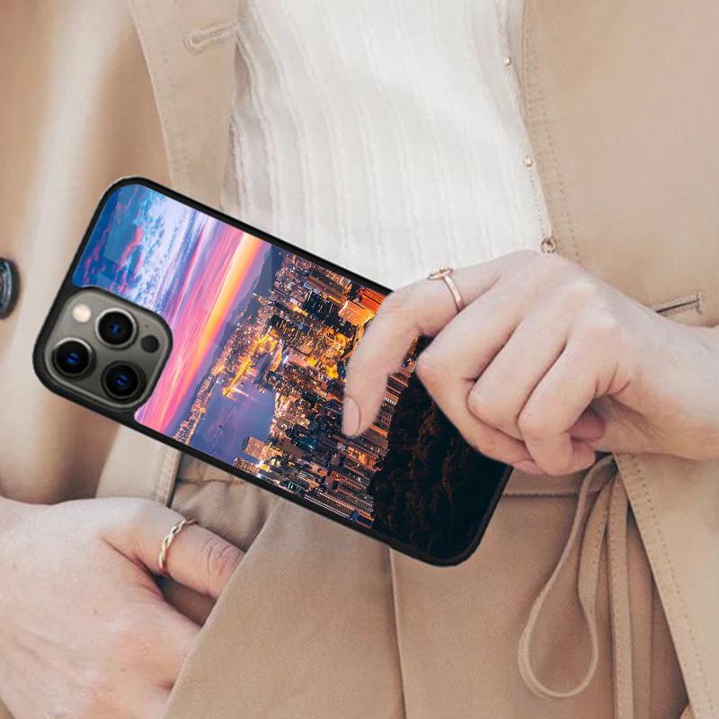 

City Lights Landscape Sunset Magnetic Phone Case For APPLE iPhone 17 Air 16 14 13 12 Pro Max 15 Plus Charge MagSafe Cover iPhone 14