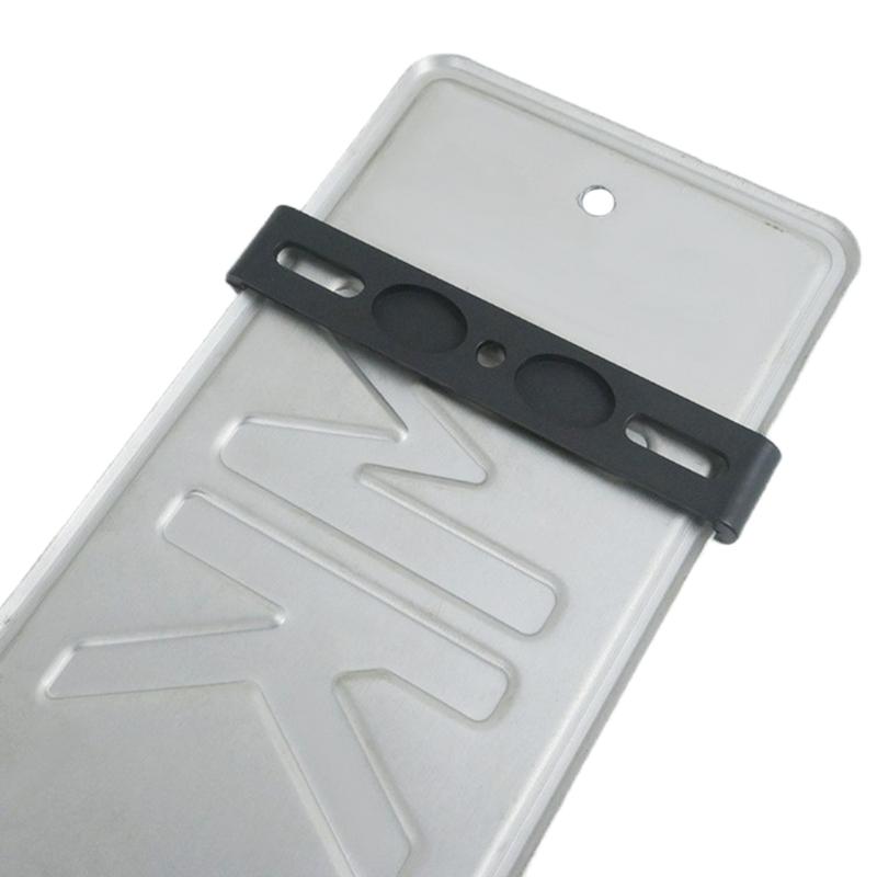 Kit di Staffe di Montaggio Targa Anteriore e Posteriore per Moto in ABS Senza Telaio Installazione Facile a Scatto Per Veicolo