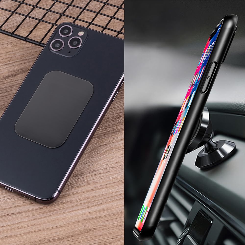 LIANHATA Car Mount Holder, Set of 8, Steel Plates, Magnetic Adsorption, Metal Plates, Auxiliary Plates, For Car Magnets, Metal Plates