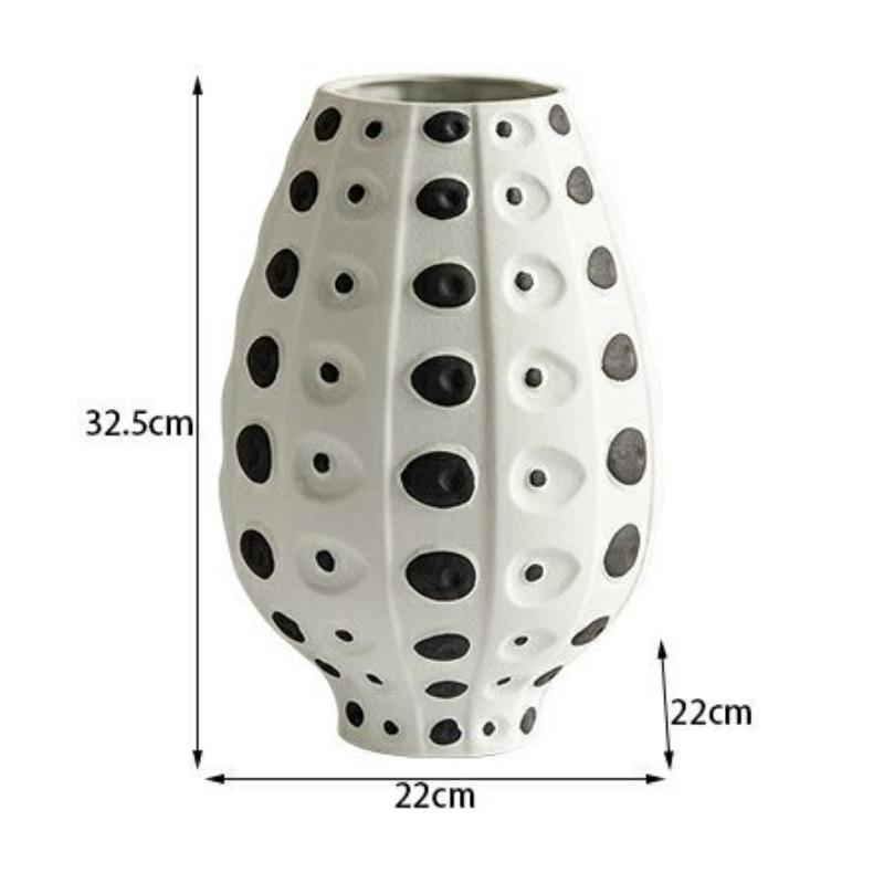 

Ceramic Flower Vase Creative Spotted Flower Bottle Modern Minimalist Household Desktop Vases Living Room Decoration Accessories