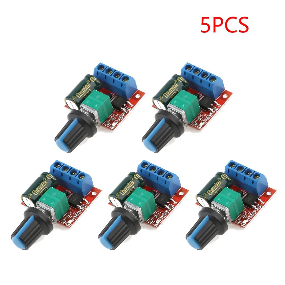 1-6pcs 5A 90W PWM 12V DC Motor Speed Controller Module DC-DC 4.5V-35V Low Voltage Motor Speed Controller Adjustable Drive Module