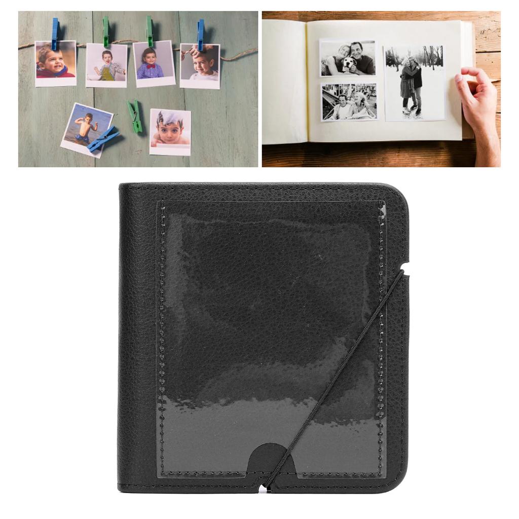 28 Pockets Photo Album Book for   W210 W300 W400 PVC Leather Portable   Camera Photo Album with Strap for Small Pictures