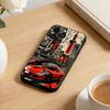 Cool Car Phone Case For iPhone17,16,15,14,13,12 Plus,Max Soft Silicone Black Cover