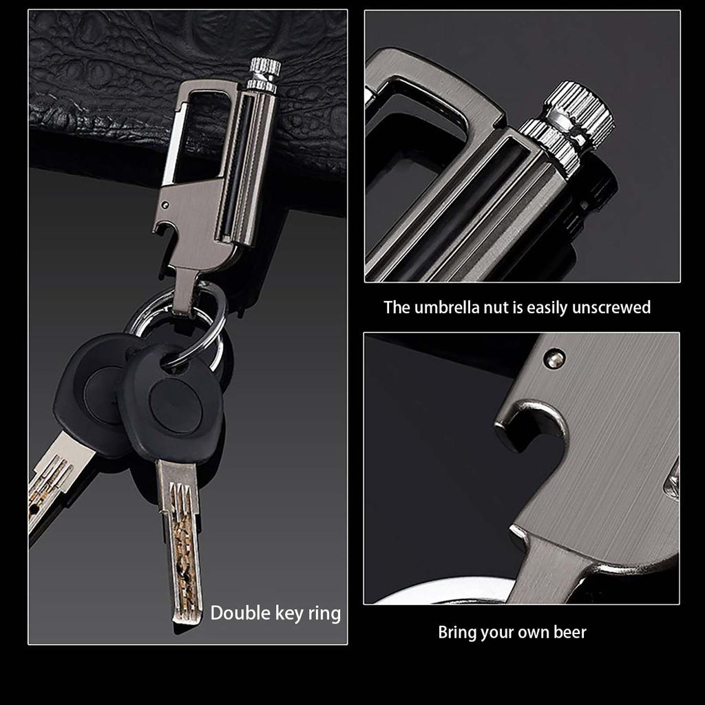 BCK2-666 Million Matches Kerosene Lighter With Multi-function Keychain Outdoor Waterproof Portable