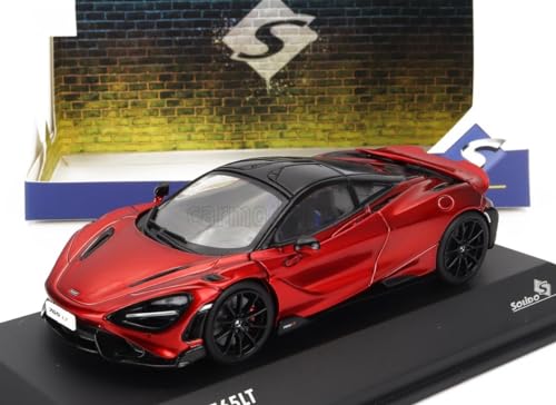 Прочный литой автомобиль McLaren в масштабе 1/43 McLAREN 765LT V8 БИТУРБО 2020 (красный) [Параллельный импорт]