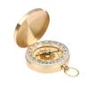 Camping Hiking Pocket Brass Golden Compass Portable Compass Navigation Outdoor