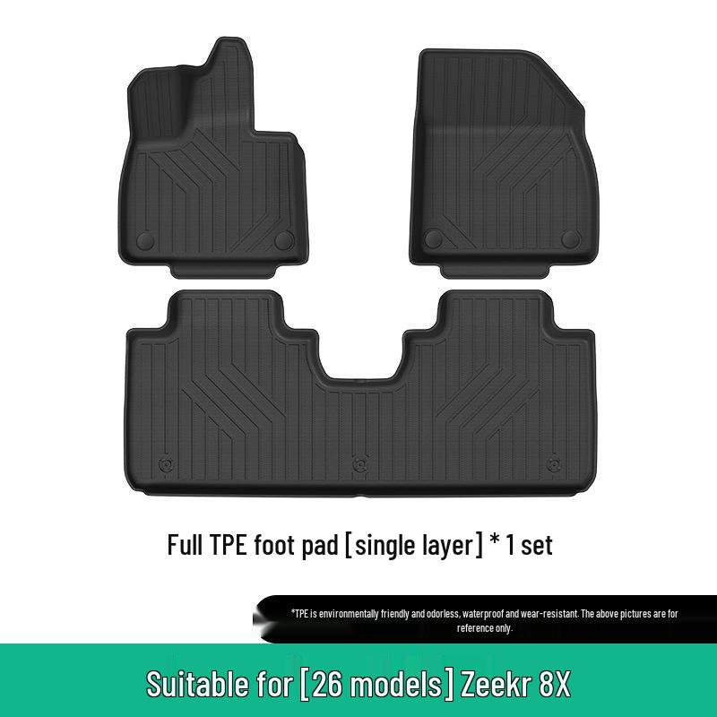 Zeekr 8X Car Floor Mats - Fits 26 Models, TPE, Waterproof, Anti-Slip, Eco-Friendly Trunk Mat