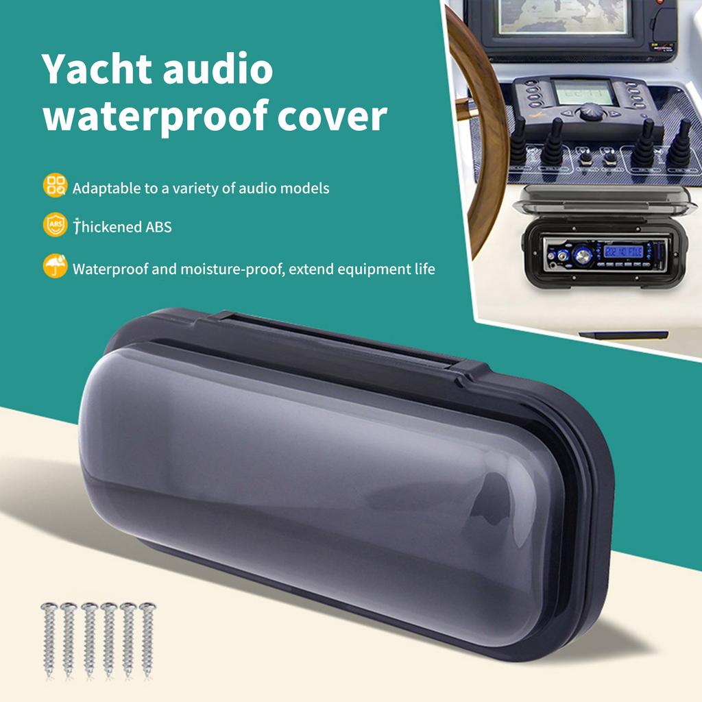Strong Boat Stereo Cover with Anti Corrosion Hassle Free Mounting System Most Weather ABS Enclosures for Outdoor Use