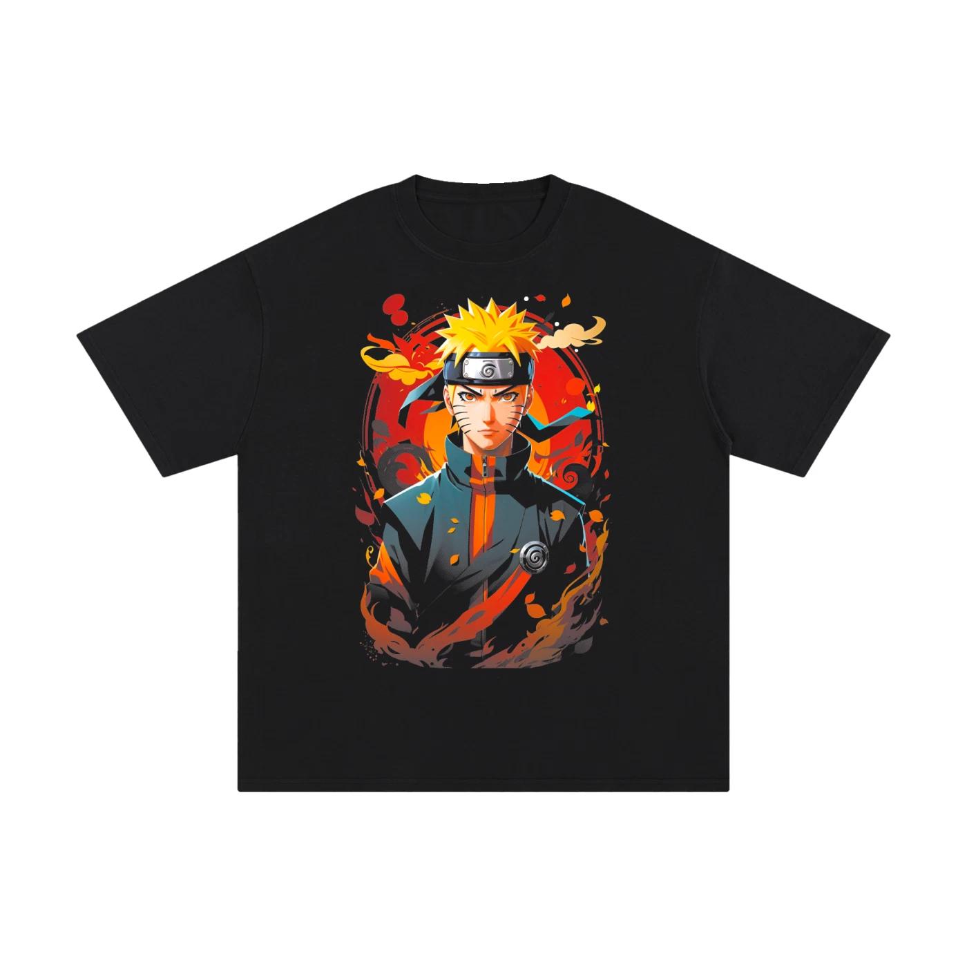 Naruto Uzumaki Streetwear Anime Graphic Tee Oversized T-Shirt Manga Japanese 120