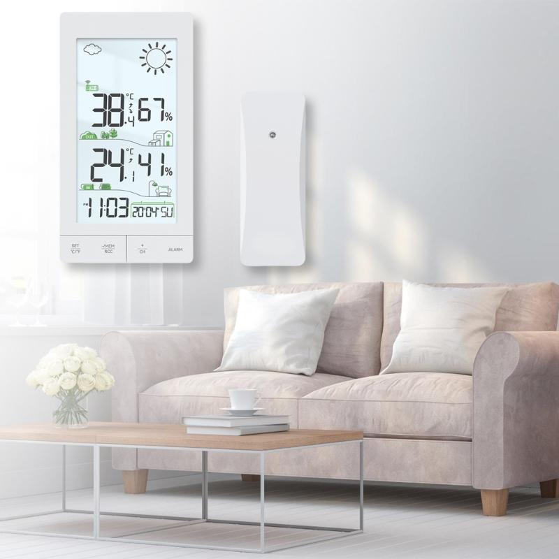 Upgrades Wireless Weather Stations with Easy To Read Touch Screens for Accurate Indoor Outdoor Temperature & Moisture  Data