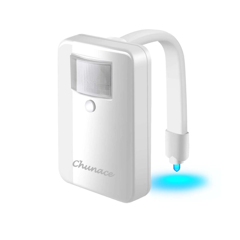 Luz Nocturna Chunace para Inodoro 16 Movimientos Taza de Inodoro Única e Idea de Regalo de Cumpleaños para Adolescentes Diversión Relleno de Calcetín de Navidad Luz, Colores, Sensor, Luz, Divertida,