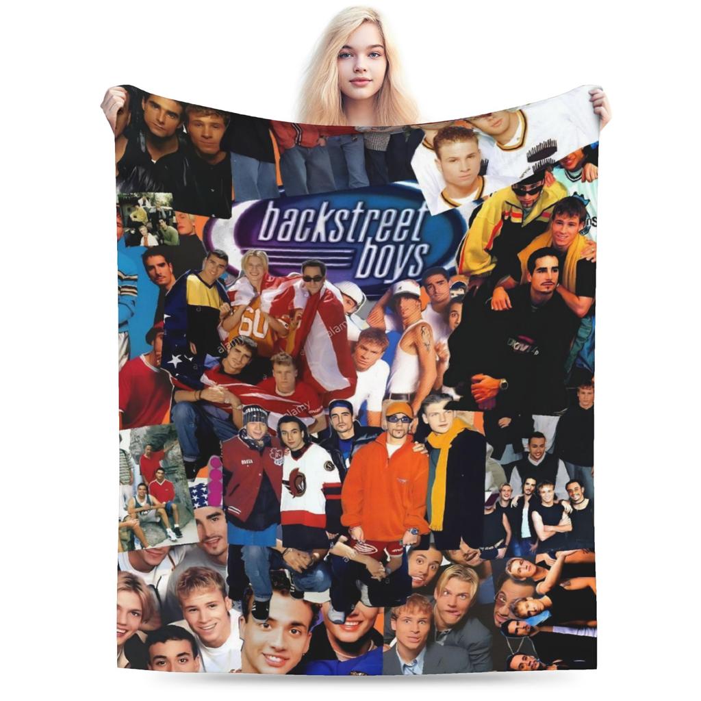 Super Soft Backstreet Boys Throw Blanket Premium Fleece Flannel Lightweight Bed Blanket Super Cozy Blankets All Season Use