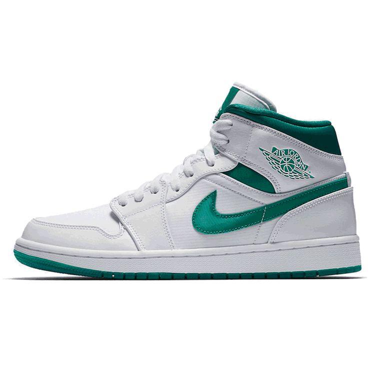 

Air Jordan 1 Mid Mystic Green Мужские кроссовки белые CD6759-103