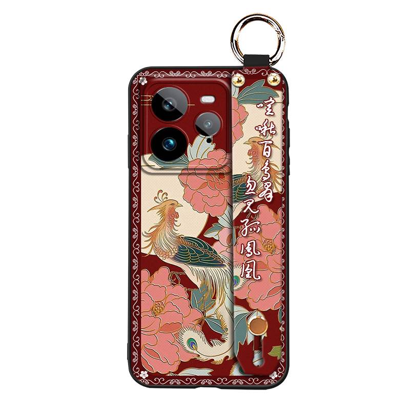 Phone Holder Ring Phone Case For Realme GT7 Pro Durable Lanyard Wristband Soft case For Mom Anti-dust Shockproof Fashion