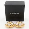 Chanel Earring Vintage Plated Gold/Fake Pearl 54.3g Women Used