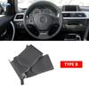 Car Steering Wheel Cover For BMW 1 2 3 Series F20 F21 F22 F30 F34 F36 Perforated Microfiber Leather Braid W/ Needles &