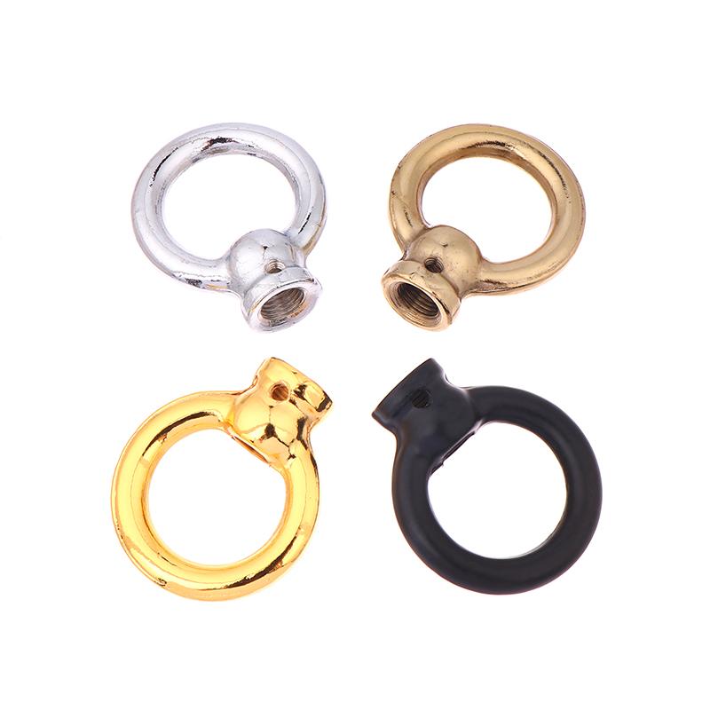 1Pc M10 Fine Tooth Chandelier Iron Pendant Ring  Lamp Closed Hook Chain Load-Bearing Iron Ring For Ceiling Light Hanging