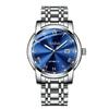 Ailifeida Men's Quartz Watch: Hollow Design, TikTok Streaming, Waterproof, Business Style, Calendar Feature.