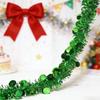 3/5PCS Christmas Tree Decoration Ribbon Garlands Christmas Tree Hanging Colorful Round Christmas Birthday Party Decoration