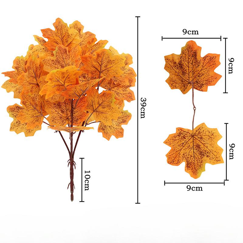 

Искусственные растения Красные кленовые листья Небольшие пучки осенних цветов Украшение на Хэллоуин для дома Букет искусственных цветов Style 6