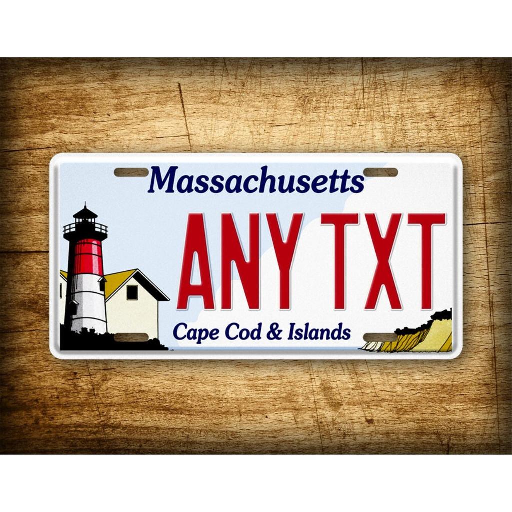 Personalized Tin Sign Cape Cod Islands Custom Text Metal Plate Wall Decor Retro Vintage